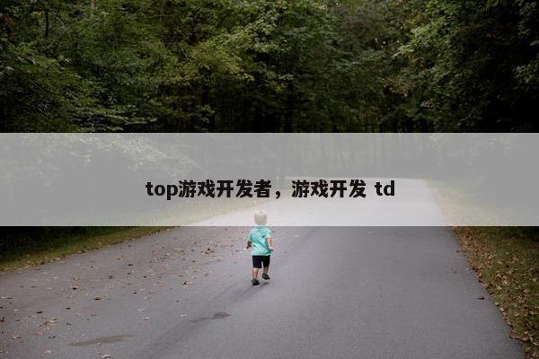 top游戏开发者，游戏开发 td