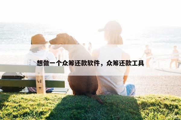 想做一个众筹还款软件，众筹还款工具