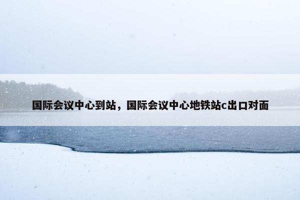 国际会议中心到站，国际会议中心地铁站c出口对面