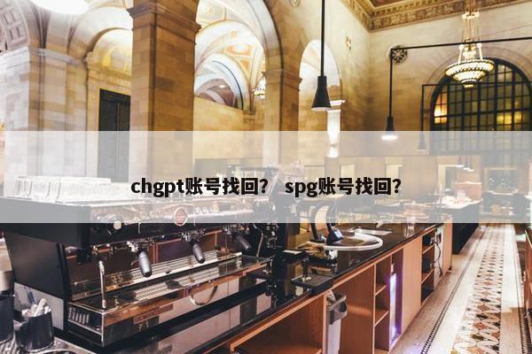 chgpt账号找回？ spg账号找回？