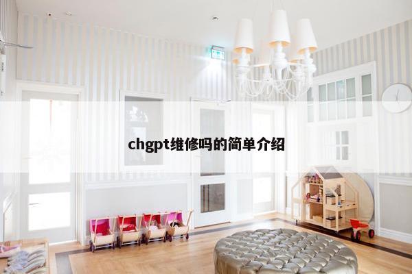 chgpt维修吗的简单介绍