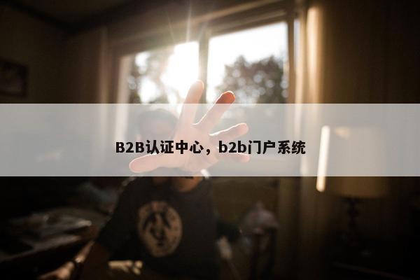 B2B认证中心，b2b门户系统