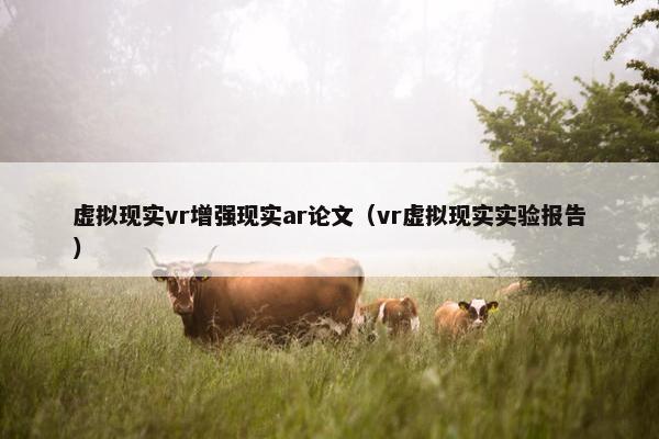 虚拟现实vr增强现实ar论文（vr虚拟现实实验报告）