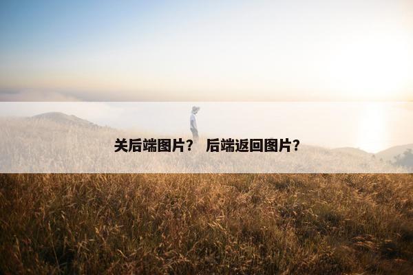 关后端图片？ 后端返回图片？