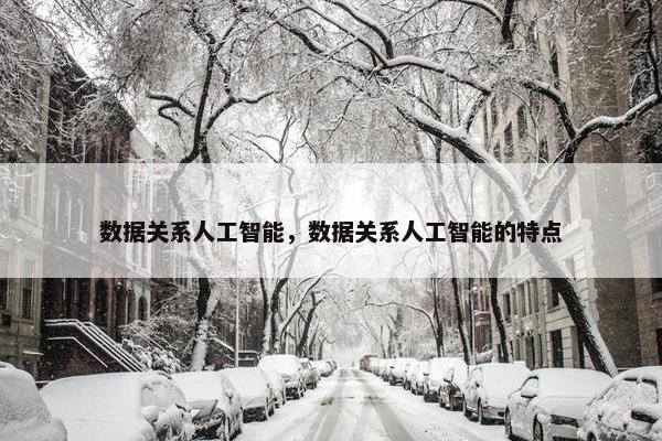 数据关系人工智能，数据关系人工智能的特点