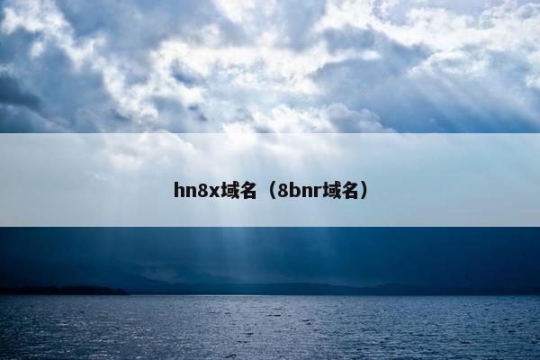 hn8x域名（8bnr域名）
