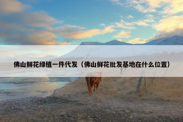 佛山鲜花绿植一件代发（佛山鲜花批发基地在什么位置）