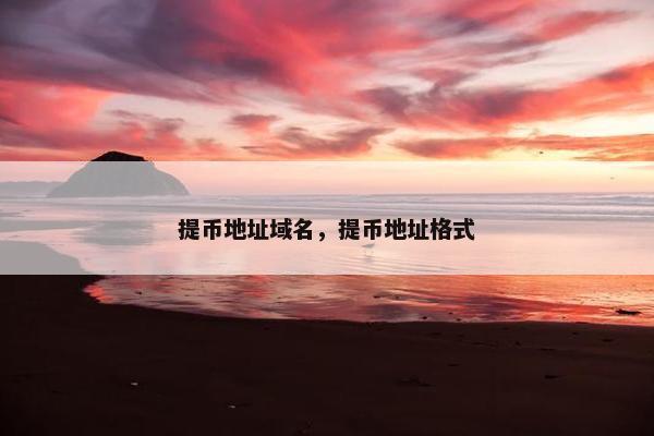 提币地址域名，提币地址格式