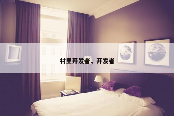 村里开发者，开发者