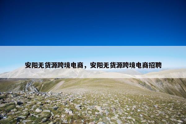 安阳无货源跨境电商，安阳无货源跨境电商招聘