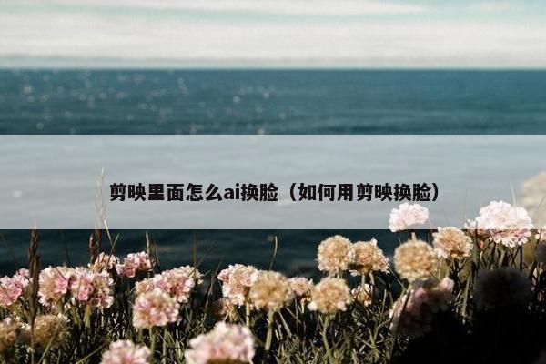 剪映里面怎么ai换脸（如何用剪映换脸）