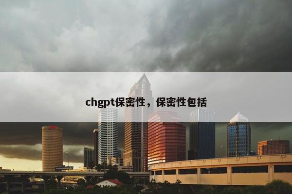 chgpt保密性，保密性包括