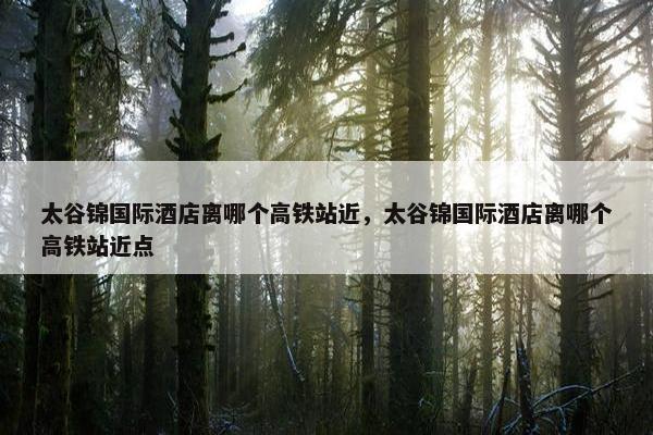 太谷锦国际酒店离哪个高铁站近，太谷锦国际酒店离哪个高铁站近点