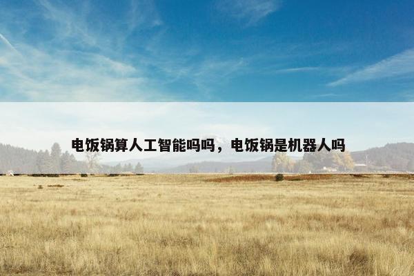 电饭锅算人工智能吗吗，电饭锅是机器人吗