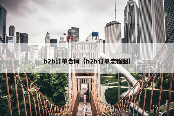 b2b订单合同（b2b订单流程图）