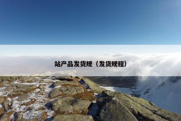 站产品发货规（发货规程）