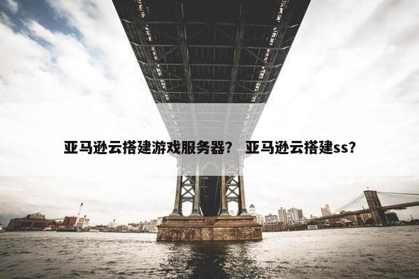 亚马逊云搭建游戏服务器？ 亚马逊云搭建ss？