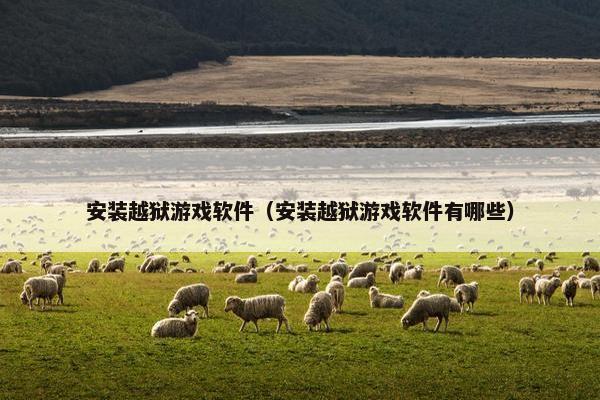 安装越狱游戏软件（安装越狱游戏软件有哪些）