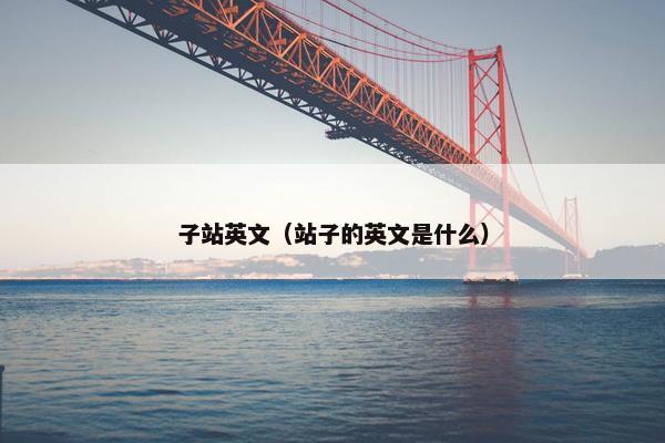 子站英文（站子的英文是什么）
