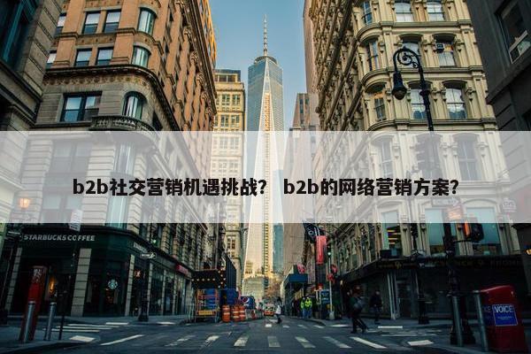 b2b社交营销机遇挑战？ b2b的网络营销方案？