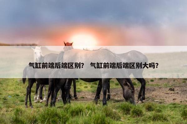 气缸前端后端区别？ 气缸前端后端区别大吗？