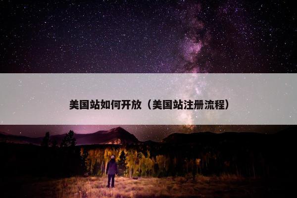 美国站如何开放（美国站注册流程）