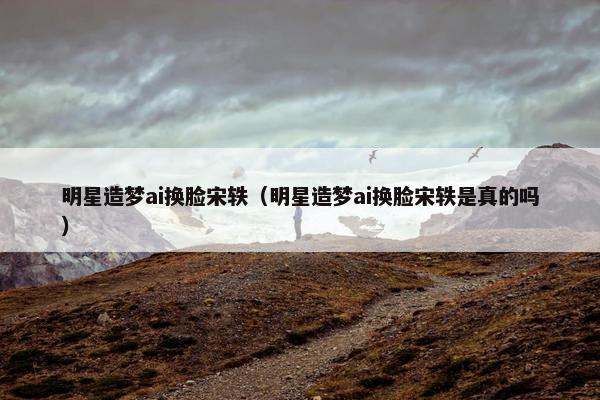 明星造梦ai换脸宋轶（明星造梦ai换脸宋轶是真的吗）