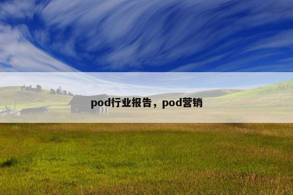 pod行业报告，pod营销
