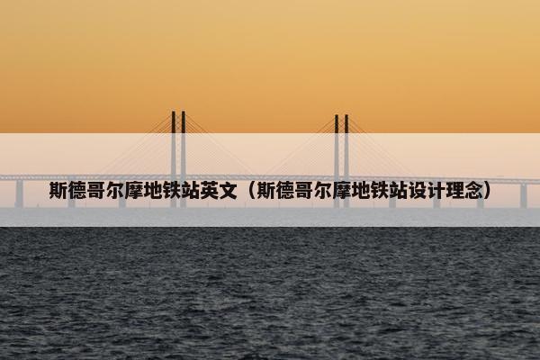 斯德哥尔摩地铁站英文（斯德哥尔摩地铁站设计理念）