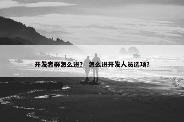 开发者群怎么进？ 怎么进开发人员选项？