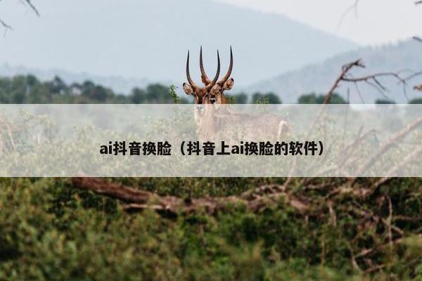 ai抖音换脸（抖音上ai换脸的软件）