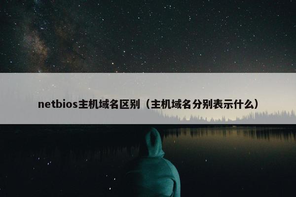 netbios主机域名区别（主机域名分别表示什么）