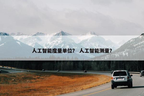 人工智能度量单位？ 人工智能测量？