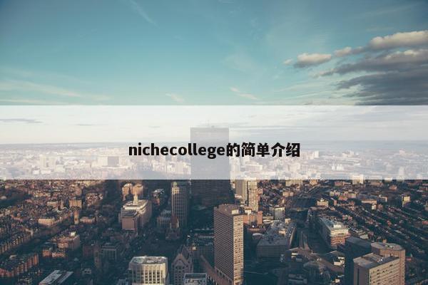 nichecollege的简单介绍