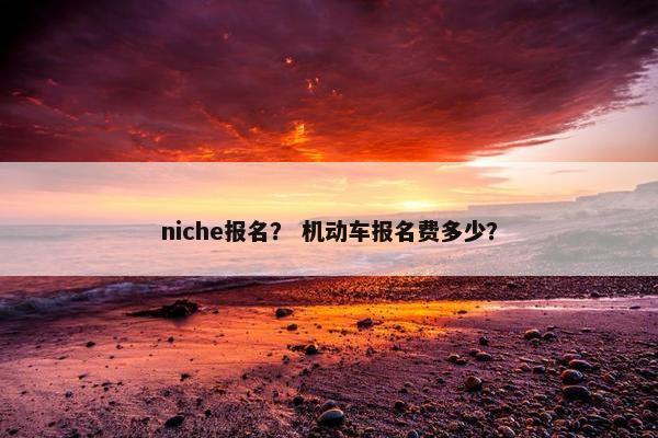 niche报名？ 机动车报名费多少？