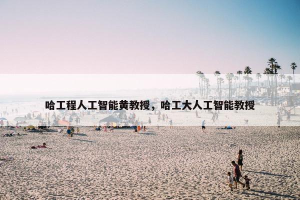 哈工程人工智能黄教授，哈工大人工智能教授