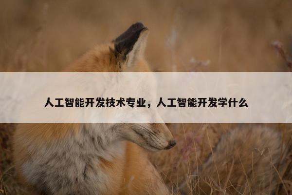 人工智能开发技术专业，人工智能开发学什么
