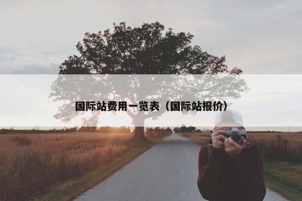 国际站费用一览表（国际站报价）
