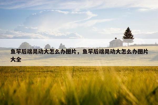 鱼竿后端晃动大怎么办图片，鱼竿后端晃动大怎么办图片大全