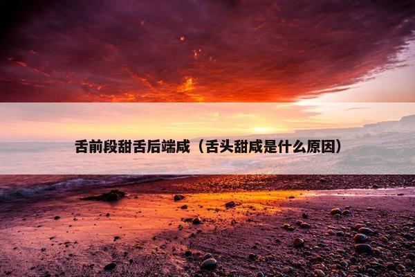 舌前段甜舌后端咸（舌头甜咸是什么原因）