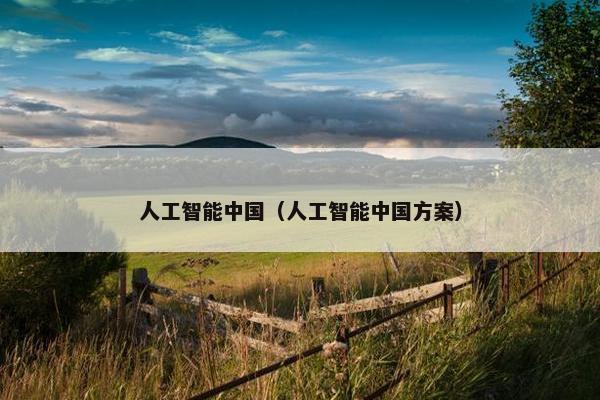 人工智能中国（人工智能中国方案）