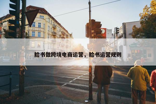 脸书做跨境电商运营，脸书运营规则