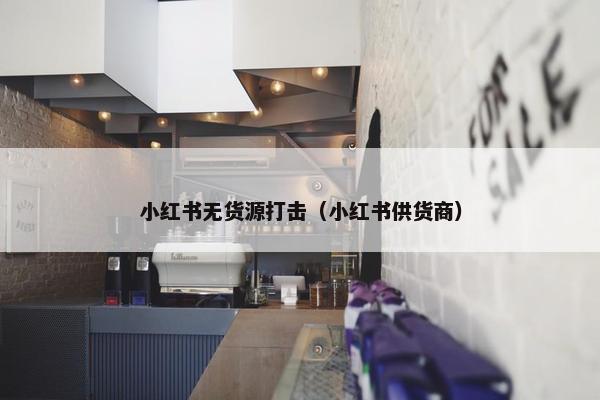 小红书无货源打击（小红书供货商）