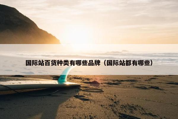 国际站百货种类有哪些品牌（国际站都有哪些）