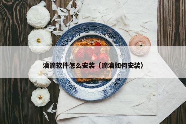 滴滴软件怎么安装（滴滴如何安装）