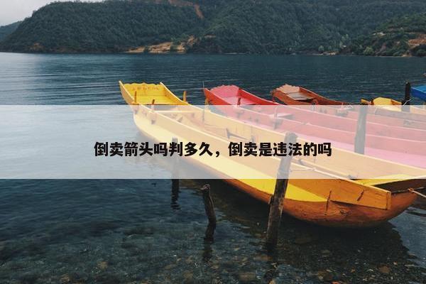 倒卖箭头吗判多久，倒卖是违法的吗