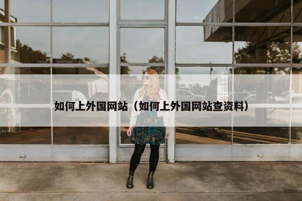 如何上外国网站（如何上外国网站查资料）