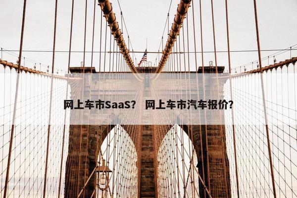 网上车市SaaS？ 网上车市汽车报价？
