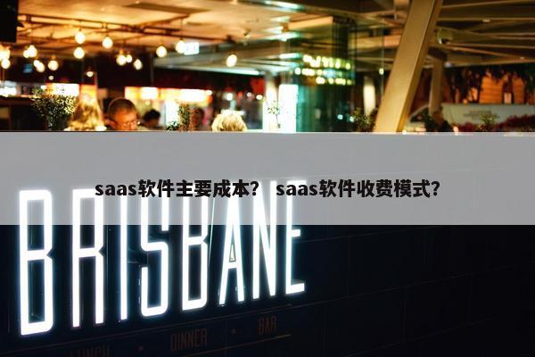 saas软件主要成本？ saas软件收费模式？