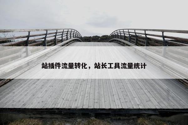 站插件流量转化，站长工具流量统计